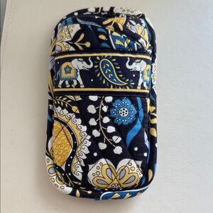 Vera Bradley "Ellie Blue" Design Elephant and Floral Eyeglass/ Sunglass Case